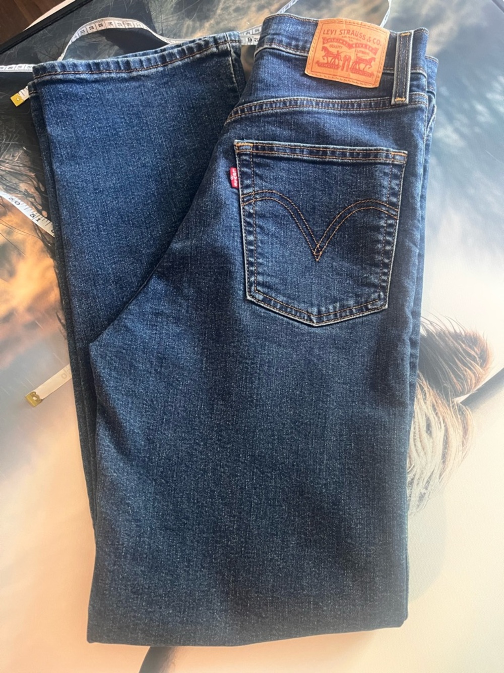 Levi's Indigo Blue Straight-Leg Jeans